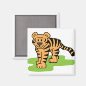 Tiger Art Magnet (Vorderseite/Rückseite)