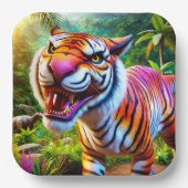 Tiger Art Pappteller (Vorderseite)