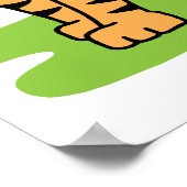 Tiger Art Poster (Ecke)