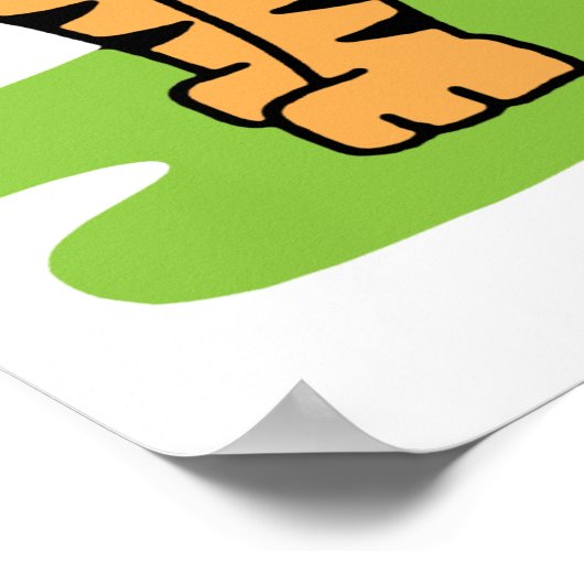 Tiger Art Poster (Ecke)