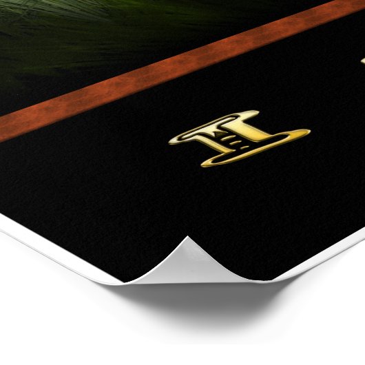 Tiger Art Poster (Ecke)