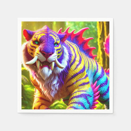 Tiger Art Serviette (Vorderseite)