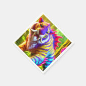 Tiger Art Serviette (Ecke)