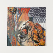 Tiger Art Wandteppich (Vorderseite (Horizontal))