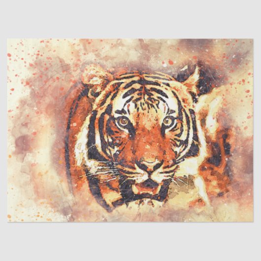 Tiger ArtDecoupage Seidenpapier (Vorderseite)