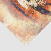 Tiger Artistic Watercolor Decoupage Tissue Seidenpapier (Detail)