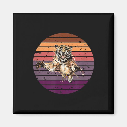 Tiger, Asien Tiger Umweltschutz, Tiger Magnet (Vorne)