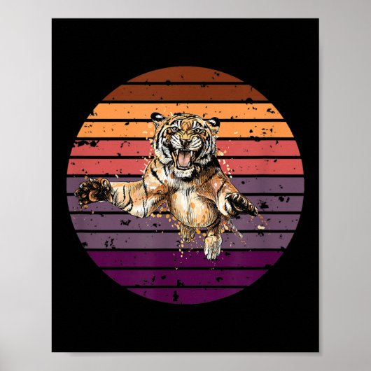 Tiger, Asien Tiger Umweltschutz, Tiger Poster (Vorne)