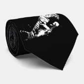 Tiger Attack Neck Tie Krawatte (Gerollt)