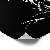 Tiger Attacken Poster Print - Tiger Black & White (Ecke)