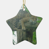 Tiger auf Bäumen, Wald, Natur, wild lebende Tiere Keramikornament (Links)