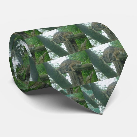 Tiger auf Bäumen, Wald, Natur, wild lebende Tiere Krawatte (Gerollt)