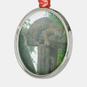 Tiger auf Bäumen, Wald, Natur, wild lebende Tiere Ornament Aus Metall (Links)