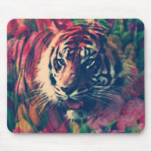 Tiger auf dem Blumenfeld Mousepad (Vorne)
