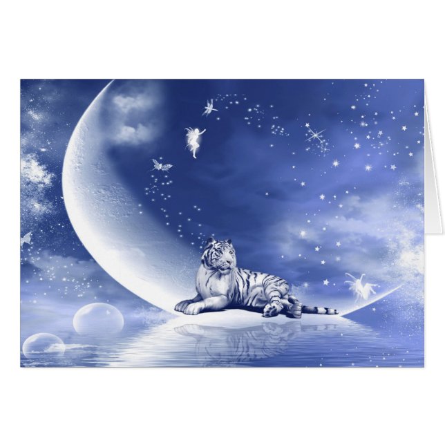 Tiger auf dem Mond (Vorderseite (Horizontal))