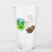 Tiger auf der Jagd Glas (Rückseite)