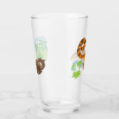 Tiger auf der Jagd Glas (Rechts)