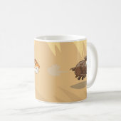 Tiger auf der Jagd Kaffeetasse (VorderseiteRechts)