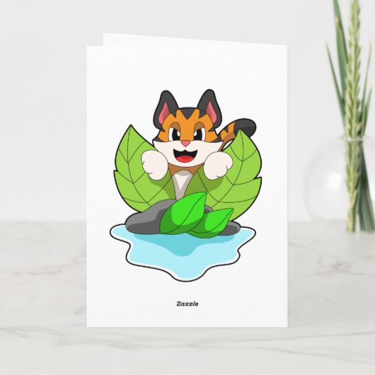 Tiger auf der Jagd Karte (Rückseite)