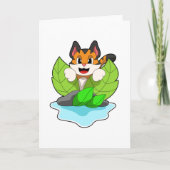 Tiger auf der Jagd Karte (Vorderseite)