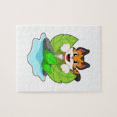 Tiger auf der Jagd Puzzle (Horizontal)