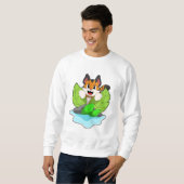 Tiger auf der Jagd Sweatshirt (Vorne ganz)