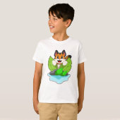 Tiger auf der Jagd T-Shirt (Vorne ganz)