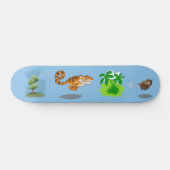 Tiger auf der Jagdskateboard Skateboard (Horizontal)