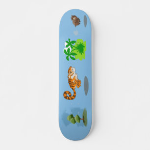 Tiger auf der Jagdskateboard Skateboard