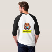 Tiger auf der Kugel (mit Kamera!) T-Shirt (Schwarz voll)