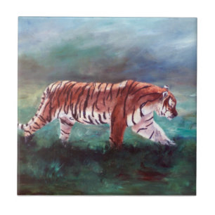 Tiger auf der Prowl-Fliese Fliese