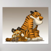 Tiger auf einem Poster (Vorne)