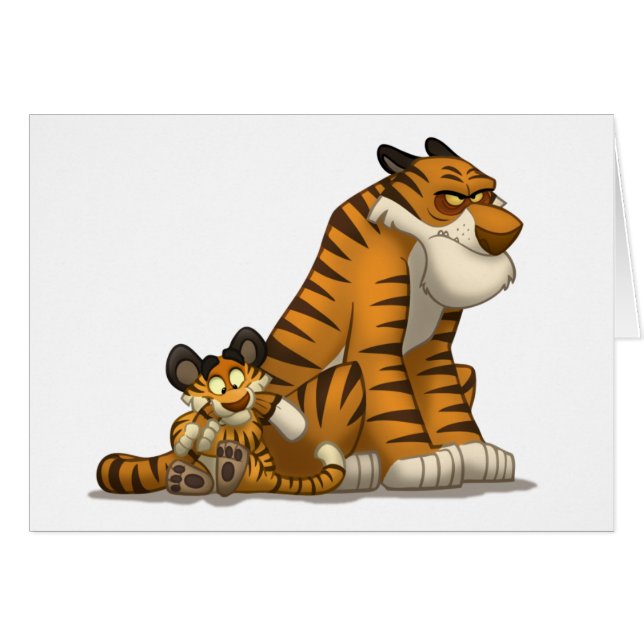 Tiger auf einer Karte (Vorderseite (Horizontal))