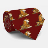 Tiger auf einer Krawatte (Gerollt)