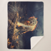 TIGER AUF FEUER SHERPADECKE (Vorderseite)