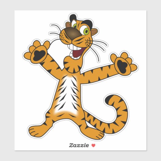 Tiger Aufkleber (Blatt)