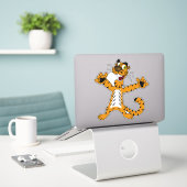 Tiger Aufkleber (Laptop auf Schreibtisch)
