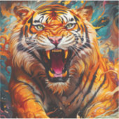 Tiger Aufkleber (Vorderseite)