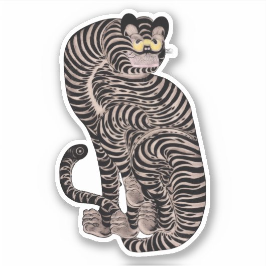 Tiger Aufkleber (Vorderseite)