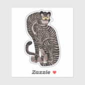 Tiger Aufkleber (Blatt)