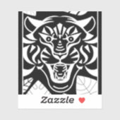 Tiger Aufkleber (Blatt)