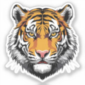 Tiger-Aufkleber Aufkleber (Vorderseite)