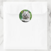 Tiger-Aufkleber Runder Aufkleber (Tasche)