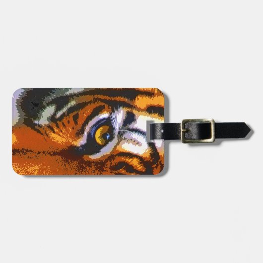 TIGER-AUGE GEPÄCKANHÄNGER (Vorderseite horizontal)