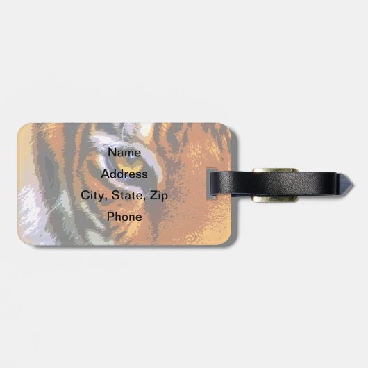 TIGER-AUGE GEPÄCKANHÄNGER (Rückseite horizontal)