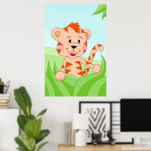 Tiger aus Afrika Poster (Heimbüro)
