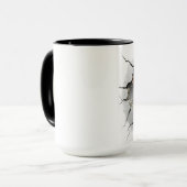Tiger aus einer gebrochenen Wand Tasse (Vorderseite Links)