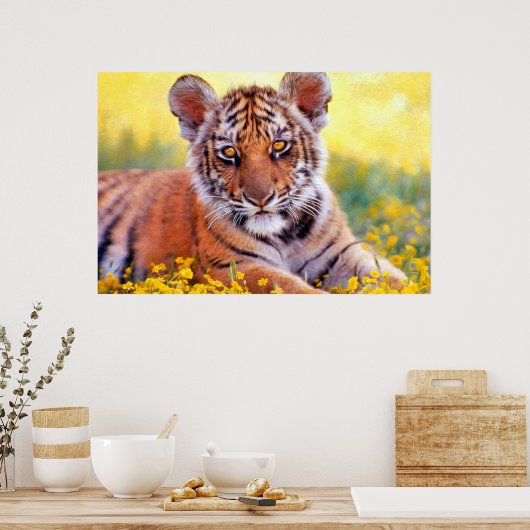 Tiger Baby Cub Poster (Küche)