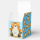 Tiger Baby Dusche Blue Geschenkschachtel (Geöffnet)