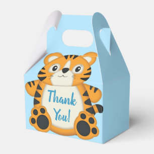 Tiger Baby Dusche Blue Geschenkschachtel